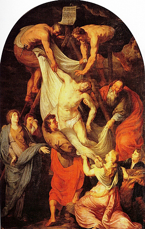 Simon De Pape II, kopie van de Kruisafneming van Rubens