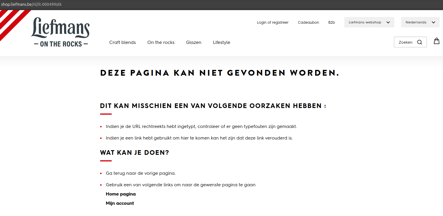 Webshop Liefmans