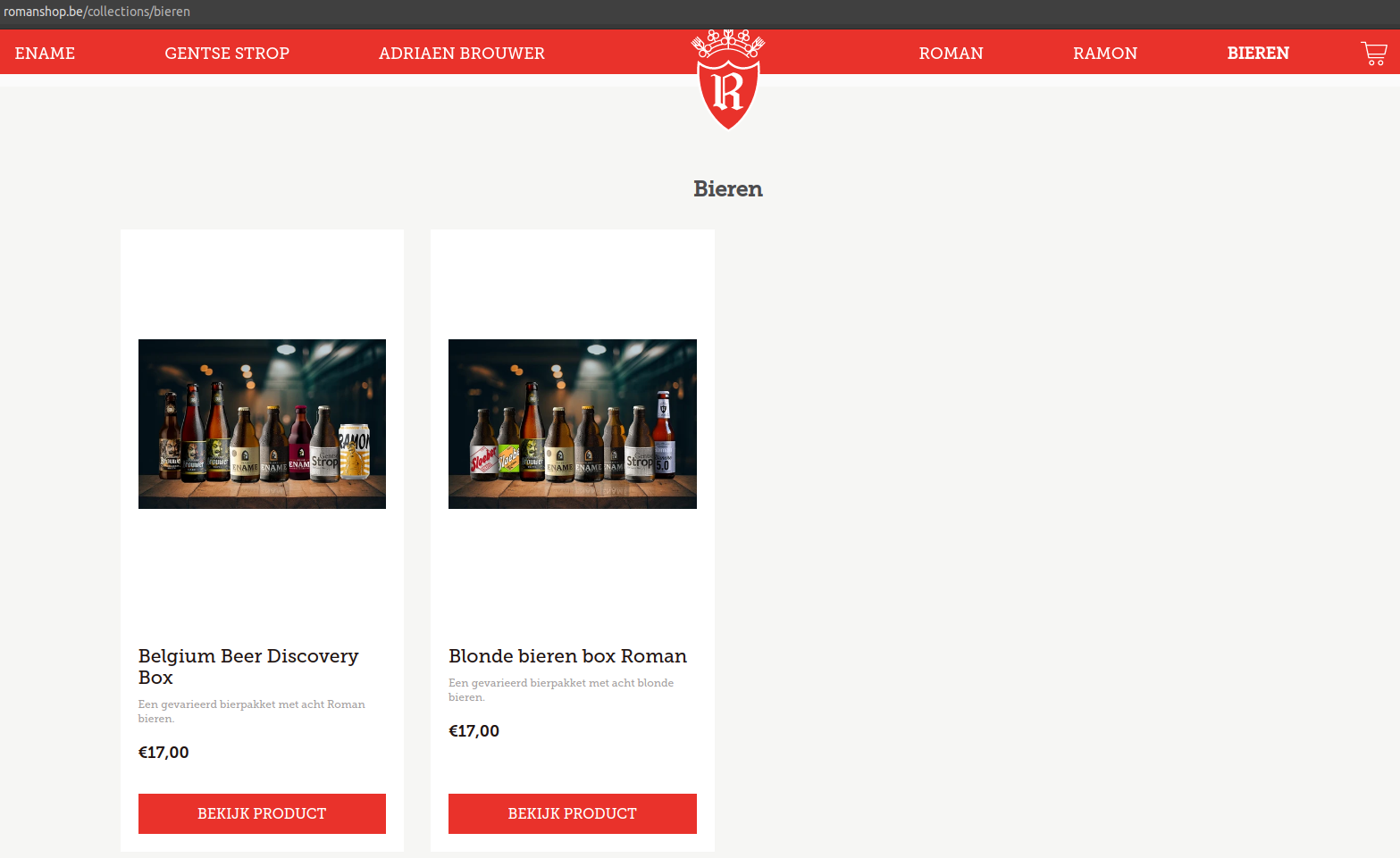 Webshop Roman
